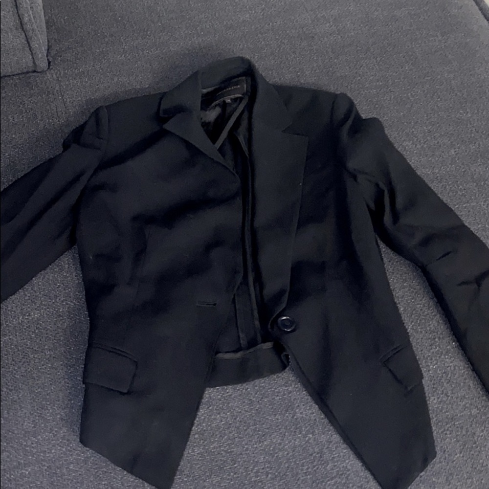 BCBG tuxedo jacket. Incredible fit with stretch.